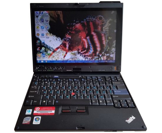  Ноутбук Lenovo ThinkPad X200 Tablet 12&quot; 2GB RAM 160GB HDD № 1, фото 1 