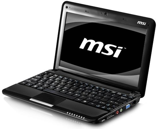  Ноутбук MSI Wind U100 10 &quot;2GB RAM 160GB HDD, image 1 
