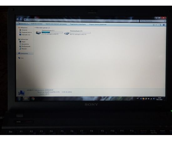  Ноутбук Sony VAIO PCG-51412L (VPCY21BGX) 13 &quot;2GB RAM 200GB HDD, image 2 
