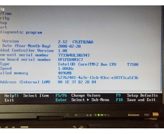  Ноутбук Lenovo ThinkPad R61 14 &quot;4GB RAM 160GB HDD, image 9 