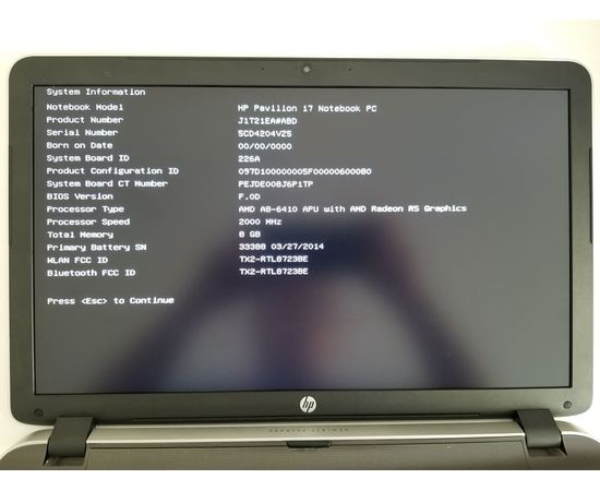  Ноутбук HP Pavilion 17-f022ng 17&quot; IPS 8GB RAM 500GB HDD WOT, фото 2 