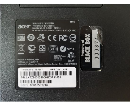  Ноутбук Acer TravelMate 5742 15 &quot;i5 4GB RAM 160GB HDD, image 8 