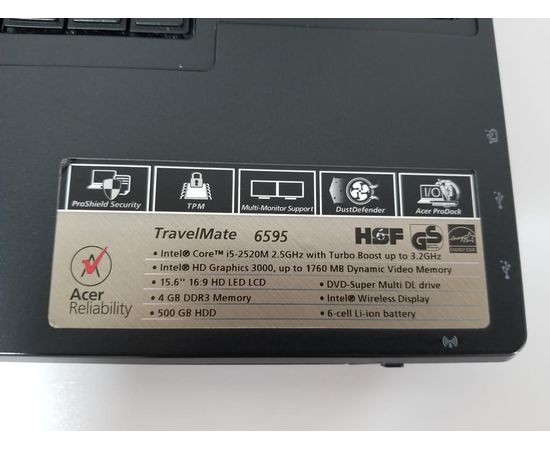  Ноутбук Acer TravelMate 6595 15&quot; i5 8GB RAM 500GB HDD 3G модем, фото 6 