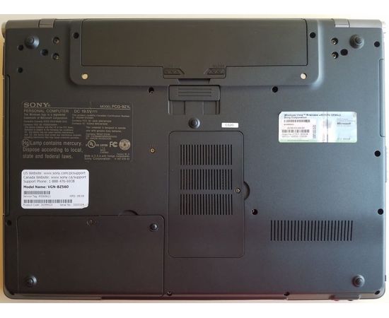  Ноутбук Sony Vaio VGN-BZ560P (PCG-9Z1L) 15&quot; 4GB RAM 250GB HDD, фото 8 