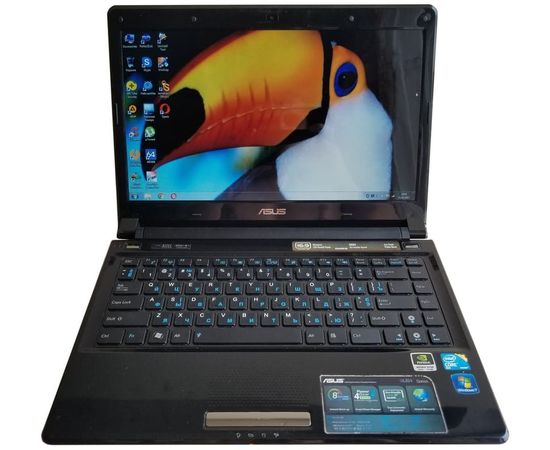  Ноутбук ASUS UL80Vt 14 &quot;4GB RAM 160GB HDD, image 1 