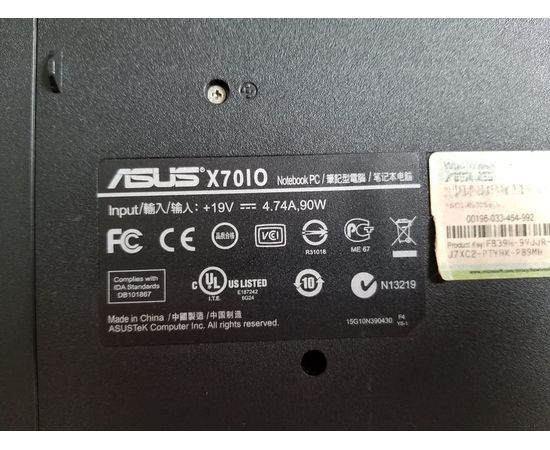  Ноутбук Asus X70IO 17&quot; HD+ 4GB RAM 500GB HDD, фото 5 