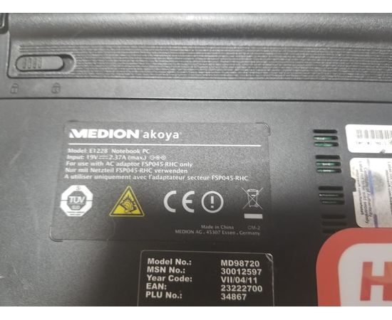  Ноутбук Medion Akoya E1228 10&quot; 2GB RAM 250GB HDD, фото 7 
