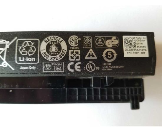  Батарея (аккумулятор) Dell Latitude 2100, 2110, 2120 F079N 11.1V 2500 mAh (оригинал 15%), фото 4 