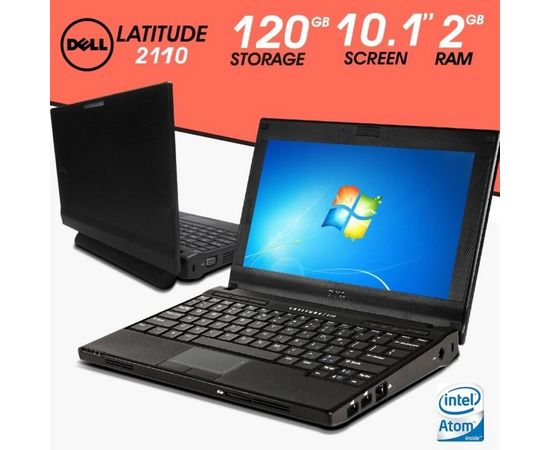  Ноутбук Dell Latitude 2110 10&quot; 2GB RAM 120GB HDD, фото 1 